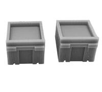 OO/HO Gauge Sleeper Buffer Stops (x2) | Resin Model Railway Accessories | Unpainted & Customisable Track End Detail