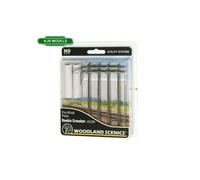 OO / HO Gauge Woodland Scenics Wired Telegraph Electricity Poles -Choose From 3
