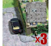 Concrete Paving Slabs (Busch 7418) - 3x2 realistic OO/HO decor sheets