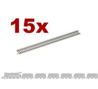 OO/HO Setrack Quad Straight Tracks Peco ST-204 with code 100 nickel silver rail