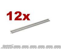 OO/HO Setrack Quad Straight Tracks Peco ST-204 with code 100 nickel silver rail