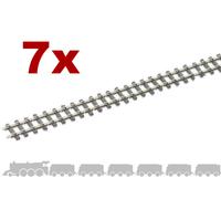 OO9 flexible tracks Peco SL-400 with irregular wooden sleepers and code 80 rail