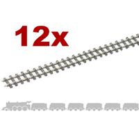 OO9 flexible tracks Peco SL-400 with irregular wooden sleepers and code 80 rail
