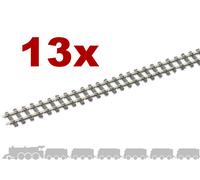OO9 flexible tracks Peco SL-400 with irregular wooden sleepers and code 80 rail