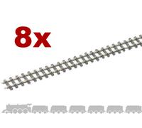 OO9 flexible tracks Peco SL-400 with irregular wooden sleepers and code 80 rail