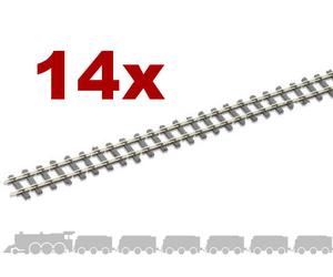 OO9 flexible tracks Peco SL-400 with irregular wooden sleepers and code 80 rail