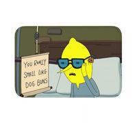 OOAHJEID Bathroom door mat Adventure Time Animation Cartoon Kitchen Non-Slip Carpet Earl Of Lemongrab Bedroom Mat Entrance Door Doormat Home Decoration Rug