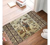 OOAHJEID Bathroom door mat Antique Roman Mosaics Bath Non-Slip Carpet Forest Animal Bedroom Mat Welcome Doormat Home Decoration Rug