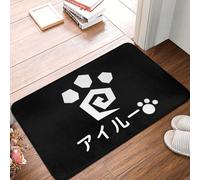 OOAHJEID Bathroom door mat Monster Hunt Non-slip Doormat Kitchen Mat Palico Paws Balcony Carpet Welcome Rug Indoor Decor