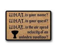 OOAHJEID Bathroom door mat Monty Python and Grail Doormat Fall Doormat Entrance Way Doormat Non Slip Backing Funny Doormat Indoor Rug