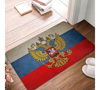 OOAHJEID Bathroom door mat National Flag Bathroom Mat Antique Distressed Vintage Banner Russia Imperial Russian Doormat Kitchen Carpet Balcony Rug Home