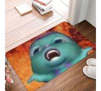 OOAHJEID Flannel absorbent door mat Bibble Singing Meme Front Entrance Mats Outdoor Bath Kitchen Doormat