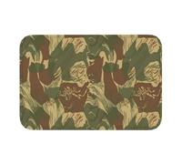 OOAHJEID Flannel absorbent door mat Custom Rhodesian Brushstroke Camo Doormat Anti-Slip Welcome Kitchen Floor Rhodesia War Toilet Living Room Carpet Rug