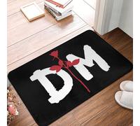 OOAHJEID Flannel absorbent door mat Electronic Rock Depeche Cool Mode Front Anti-Slip Indoor Quick Dry Kitchen Rug Carpet