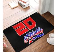 OOAHJEID Flannel absorbent door mat Fabio Quartararo Front Anti-Slip Outdoor Absorbent Kitchen Rug Carpet