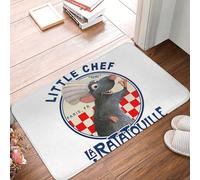 OOAHJEID Flannel absorbent door mat La Ratatouille Anti-slip Floor Mat Antiwear Carpet Rug