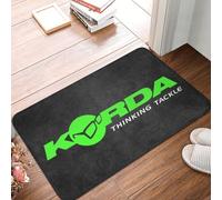 OOAHJEID Flannel absorbent door mat Personalized Korda Fishing Logo Anti-Slip Fish Carp Fisherman Gift Bathroom Kitchen Living Room Rug Carpet