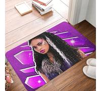 OOAHJEID Flannel absorbent door mat Zombies 3 - Willa Super Purple Power Chandler Non-slip Floor Mat Carpet Rug