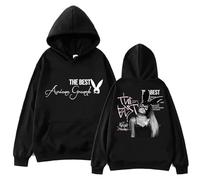 OOAXBEED Ariana-Grande The Best Hoodie Harajuku Hip Hop Pullover Plus Size Hoodie Graphic Print Man Sweatshirts Fashion Female Streetwear