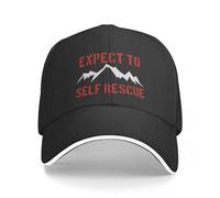 OOAXBEED Baseball Cap Expect to Self Rescue Baseball Cap Derby hat Custom Hats Woman Hats Men's