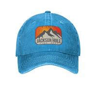 OOAXBEED Baseball Cap Jackson Hole Wyoming Vintage Retro Adventure Snowboarding, Skiing Baseball Cap Rave Thermal Visor Ladies Hat Men's