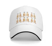 OOAXBEED Baseball Cap Meerkat Pattern - Cute Cartoon Meerkats - I Love Meerkats Bucket Hat Baseball Cap Luxury hat Hat Ladies Men's