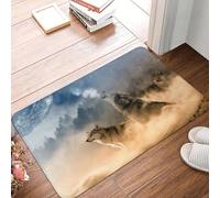 OOAXBEED Custom Animal Wolf Floor Door Bath Kitchen Mats Anti-Slip Outdoor Doormat Living Room Entrance Rug Carpet Footpad
