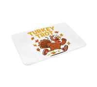 OOAXBEED Funny Turkey Trot Running Thanksgiving Anti-slip Doormat Floor Mat Carpet Rug for Kitchen Entrance Home Bathroom Footpad Mats