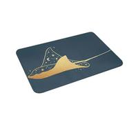 OOAXBEED Golden Manta Ray Stars Constellation Anti-slip Doormat Floor Mat Rug for Kitchen Entrance Home Bedroom Footpad Mats