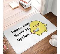 OOAXBEED Knife Duck Peace Was Never An Option Non-slip Doormat Floor Mat Carpet Rug for Kitchen Entrance Home Living room Footpad Mats