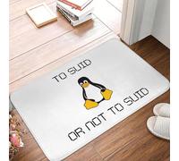 OOAXBEED Linux Tux Penguin Unix Suid Anti-slip Doormat Floor Mat Absorbent Mat Carpet Rug for Kitchen Entrance Home Balcony Footpad Mats