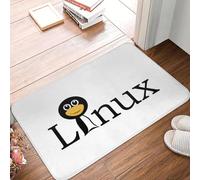 OOAXBEED Linux With Tux Penguin Non-slip Doormat Floor Mat Sand Scraping Carpet Rug for Kitchen Entrance Home Balcony Footpad Mats
