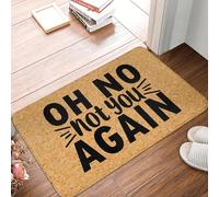 OOAXBEED Oh No Not You Again Doormat Non-Slip Bath Kitchen Mat Bedroom Balcony Door Floor Entrance Carpet Rug-16x24 inch
