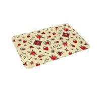 OOAXBEED Old School Pattern Tattoo American Traditional Flash Vintage Sailor Ink Rose Anti-slip Doormat Floor Mat Bathroom Footpad Mats