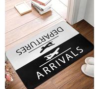 OOAXBEED Popular The Exit Arrival Departure Doormat Bedroom Welcome Entrance Floor Carpet Airport Sign Decoration Rug Mat