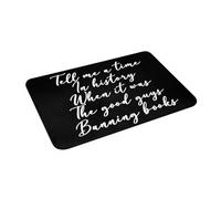OOAXBEED Tell Me A Time In History When It Was Guys Banning Book Non-slip Doormat Floor Mat Kitchen Entrance Home Bedroom Footpad Mats