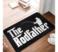 OOAXBEED The Rodfather Fishing Doormat Anti-Slip Kitchen Bath Mat Garden Garage Floor Door Entrance Carpet Rug-24x36 inch