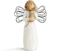 ooazbhy Angel Cat Figurine, Resin Cat Ornaments, 4 x 4 x 13cm