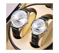 ooazbhy Couple Watch Counter Waterproof Steel Belt Swiss Watch Mechanical Men and Women Watch Valentine's Day QIXI Festival Gift Aiwo Chi-625-belt White Face Couple