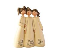 ooazbhy Sister Gifts Friendship Figurines Ornaments, 3 Sisters Resin Statue Figurines Best Friend Birthday Gifts
