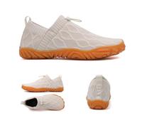 Oobend Slip on Barefoot Shoe for Women & Men - Lightweight, Breathable Lightweight Non-Slip Recovery Slip on Shoes (White,10.5)
