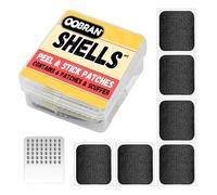OOBRAN Quick & Easy Glueless Bike Tyre Tire Repair Patches - No Mess, Fast Fix SHELLS, contains 6 patches and a metal scuffer