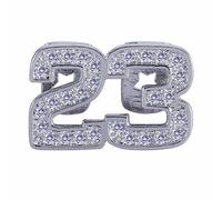 OOCC 2 Pcs Iced Out Teeth Grillz for Hip Hop Grills for Your Teeth Top and Bottom, Rapper Costume Cosplay Teeth Jewelry and Accessories - for Photo Video Shoots, Clubbing, Brass, Goldstone
