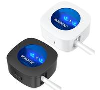 OOCOME 2PCS Portable Deep UV Toothbrush Sanitizer Case Toothbrush Sanitizer Holder Organizer Case Toothbrush Cleaner Holder with Sticker free Punching for Travel and Family Use