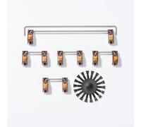 OOCTPK Chilkey Stupid Keyboard Stabilizers, Snap-in Stabilizers with 2u 6.25u 7u Wires, 1.2mm PCB Mount Stabs Kit for Mechanical Keyboards MX Switches