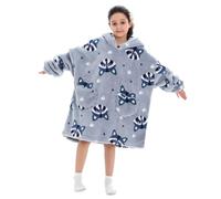 Oodies Kids Oversized Wearable Blankets With Pockets For Girls Uk Sherpa Print Solid Hoodies Fluffy Giant Comfortable Casual Home Essentials Hooded Sweatshirt For Children Teen Long Sleeve Tops