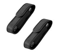 OODJVN 2 Pieces Of Black Flashlight Case, Belt-Type Flashlight Protective Case, Portable Storage Protection Accessories, Hiking And Other Outdoor Scenes.