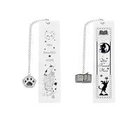 OODJVN 2 Pieces Of Cat Bookmarks, Practical And Cute Reading Accessories, Literary And Aesthetic Style Bookmarks, Suitable For Daily Reading.
