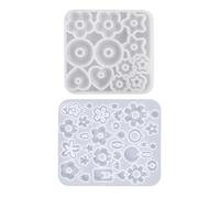 OODJVN 2 Pieces Of Epoxy Molds, Practical Jewelry Mold Sets, Handmade Diy Production Tools, Suitable For Making Earrings And Keychains.