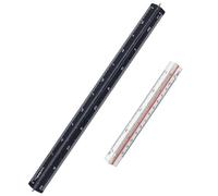 OODJVN 2 Pieces Of Triangular Ruler, Triangular Shape Drawing Scale, Decoration Measurement Tool, Suitable For Architects, Plotters, Engineers.
